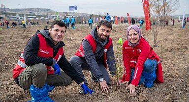 Türk Kızılay ve Tarım ve Orman Bakanlığı iş birliğinde "Hastaya kan ormana can" projesi devam ediyor