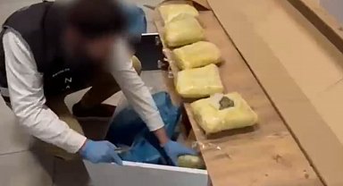 TV ünitesinde uyuşturucu gizleyip, kargoyla uyuşturucu sevkiyatına polis engeli
