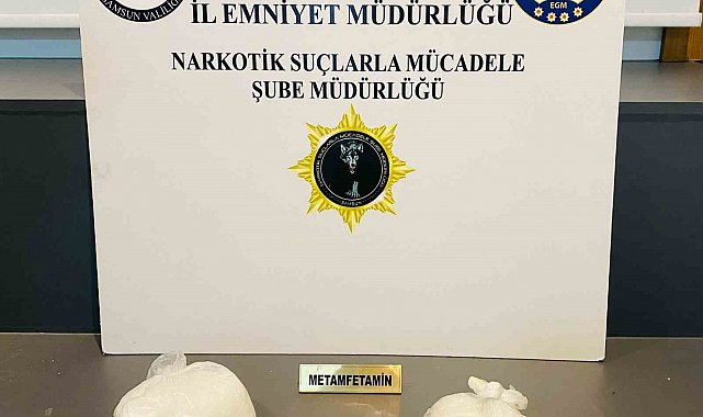 Uyuşturucu operasyonunda 1 kilo metamfetamin ele geçirildi