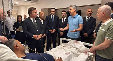 Vali Aydoğdu, Başkan Elçi'nin sağlık durumu hakkında bilgi aldı