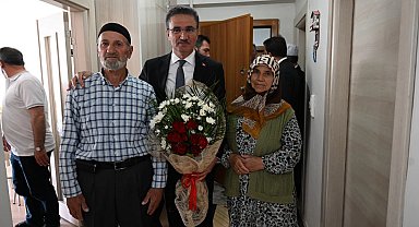 Vali Baruş'tan Narman'da şehit ailesi ve gaziye anlamlı ziyaret