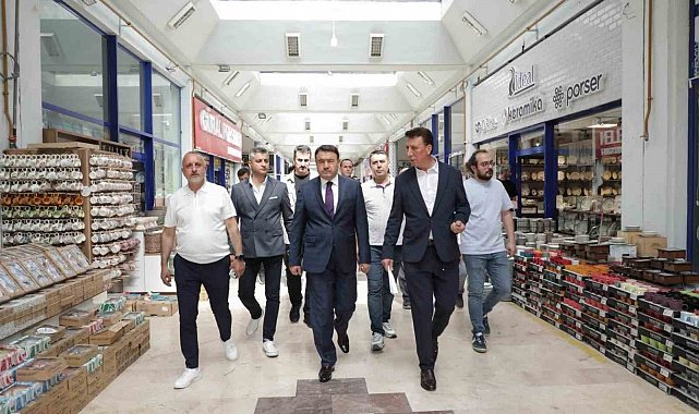 Vali Musa Işın'dan Kervansaray Çiniciler Çarşısı'na ziyaret
