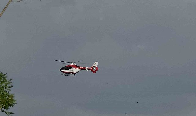 Van'da 57 yaşındaki hasta için helikopter ambulans havalandı