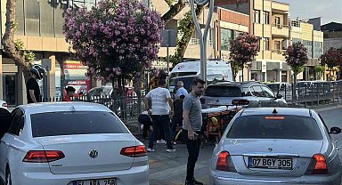 Yaya geçidinden geçerken otomobilin çarptığı kadın yaralandı