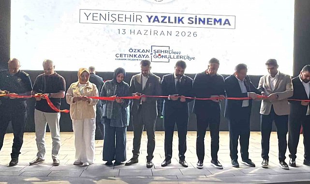 Yenişehir Yazlık Sineması 13 yıl sonra törenle açıldı