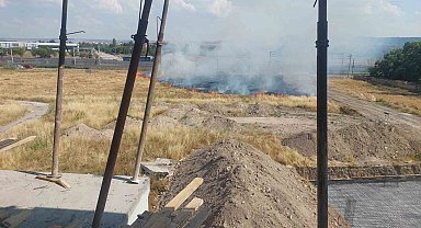 YHT hattına metreler kala çıkan yangın kontrol altına alındı