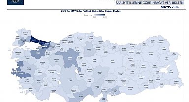 Yılın ilk 5 ayında 21 ilde 1 milyar doların üzerinde ihracat gerçekleşti
