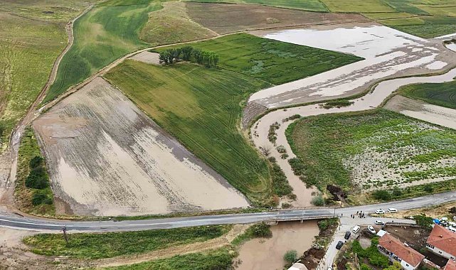 Yozgat'ta şiddetli yağış tarım arazilerini vurdu
