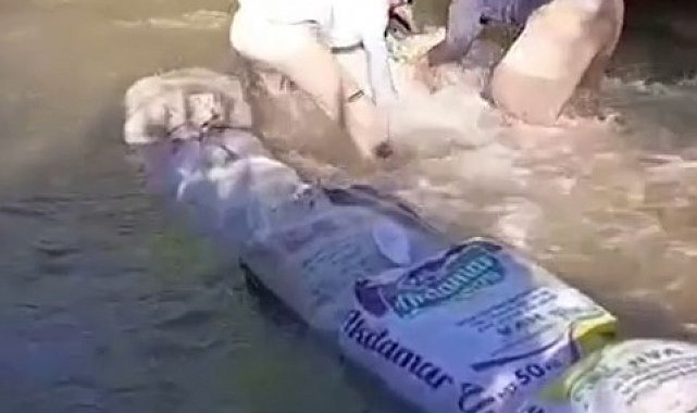 Yüksekovalı çiftçilerin kum torbalarıyla su nöbeti