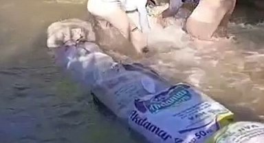 Yüksekovalı çiftçilerin kum torbalarıyla su nöbeti