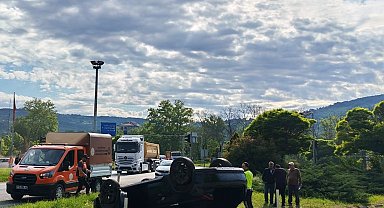 Zonguldak'ta trafik kazasında 1 kişi yaralandı