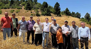 1200 rakımlı dağ köylerinde imece usulü hasat