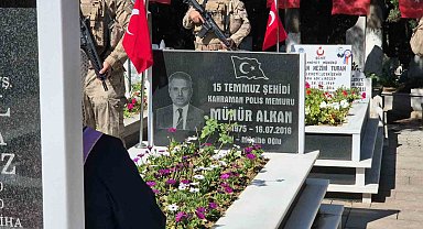15 Temmuz şehidi Münür Alkan kabri başında anıldı
