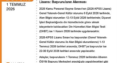 2026 Lisans KPSS başvuruları başladı