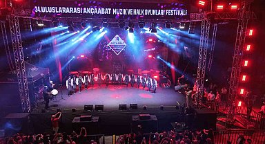 34. Uluslararası Akçaabat Müzik ve Halk Oyunları Festivali sona erdi