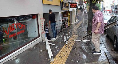 4'üncü kattan aşağı düştü, şans eseri ölen ya da yaralanan olmadı