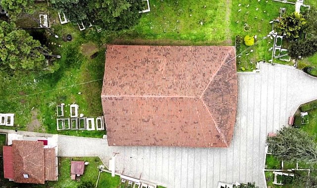 8,5 asırlık çivisiz camide restorasyon sürüyor