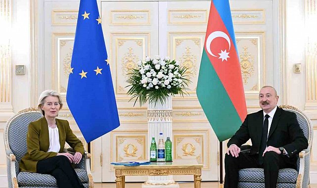 AB Komisyonu Başkanı Leyen: "Kafkasya'daki bağlantı projelerini desteklemek amacıyla 200 milyon euro hibe sağlayacağız"
