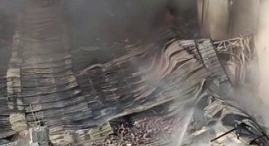 Adana'da narenciye paketleme tesisinde yangın