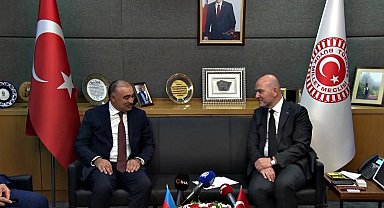 AK Parti İstanbul Milletvekili Soylu, Azerbaycan Ankara Büyükelçisi Memmedov'u kabul etti