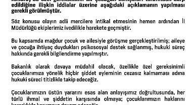 Aksaray'da komşuları tarafından darbedilen çocuğa psikososyal destek sağlandı
