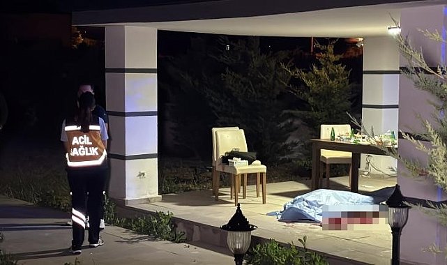 Aksaray'da villa bahçesindeki içki masasında cinayet: 1 ölü