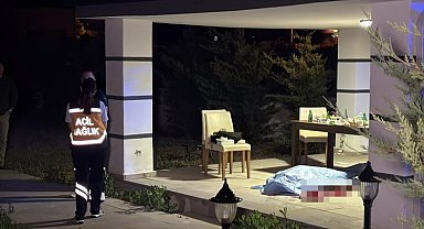 Aksaray'da villa bahçesindeki içki masasında cinayet: 1 ölü