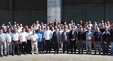 Aksun, Fen İşleri çalışanlarıyla bir araya geldi