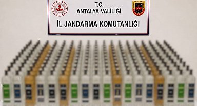 Alanya ve Manavgat'ta kaçak içki operasyonu: 208 litre ele geçirildi