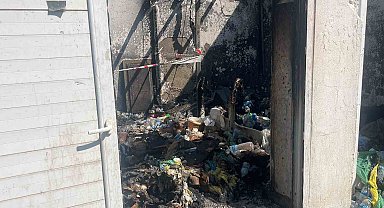Alanya'da 5 yıldızlı otelin geri dönüşüm deposundaki yangın korkuttu
