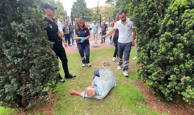 Anıtpark'taki sarhoş sağlıkçıları bezdirdi