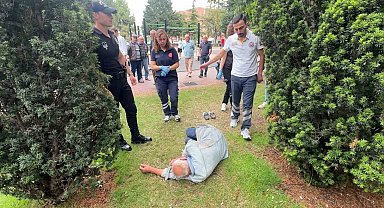 Anıtpark'taki sarhoş sağlıkçıları bezdirdi
