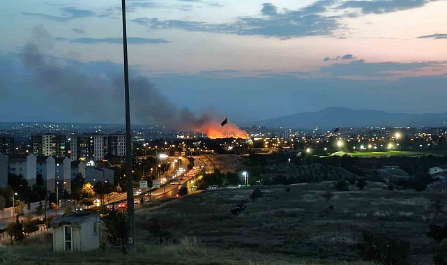 Ankara'da otluk arazide çıkan yangın söndürüldü