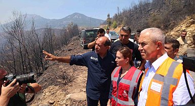 Antalya Büyükşehir Belediyesi Başkan Vekili Özdemir: "Ekipler yangının etrafını yüzde 80 oranında çevirdi"