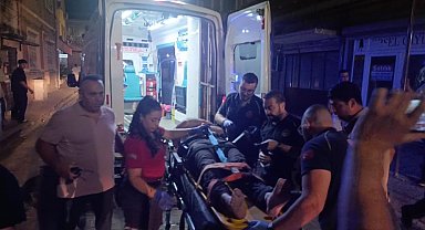 Araması olan şahsın, gözaltına alınacağı sırada kaçışı kamerada