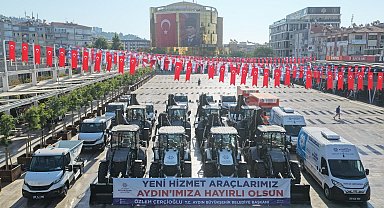 Aydın Büyükşehir Belediyesi filosuna 22 yeni araç takviyesi