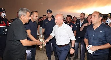 Aydın Valisi Varol yangın bölgesinde incelemelerde bulundu