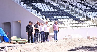 Aydın'da 6 bin kişilik Adnan Menderes Stadyumu'nun yapımı sürüyor