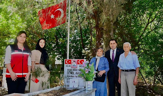 Aydın'da şehit öğretmenin ailesine anlamlı vefa