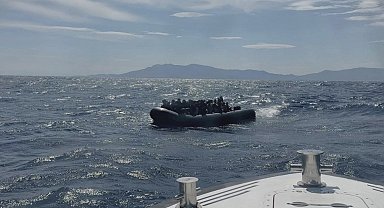 Ayvacık açıklarında 43 kaçak göçmen yakalandı