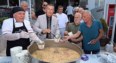Bafra'da 3 bin kişiye aşure ikramı