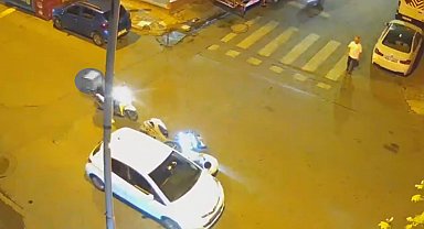 Bahçelievler'de motosiklet sürücüsünün ani hareketi kazaya yol açtı