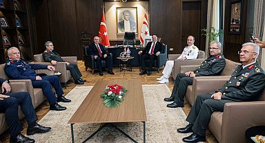 Bakan Güler, KKTC Meclis Başkanı Öztürkler ile görüştü