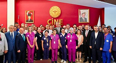 Bakan Memişoğlu Çine Devlet Hastanesi'nde incelemelerde bulundu