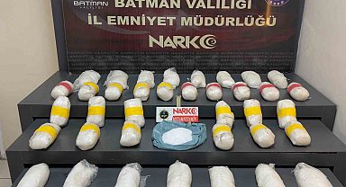 Batman'da uyuşturucu operasyonu: 19 kilo metamfetamin ele geçirildi