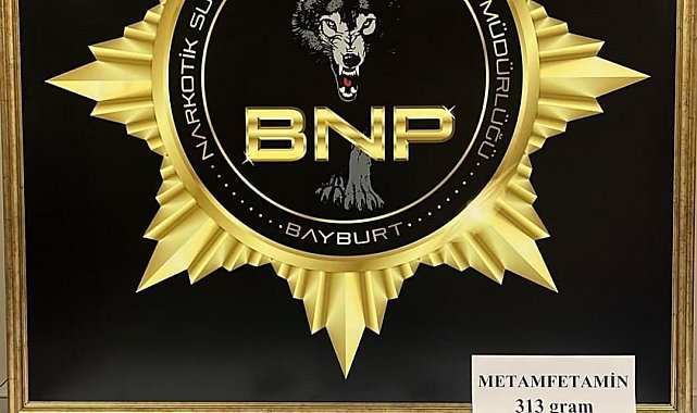 Bayburt'ta midesinden 47 parça halinde 313 gram metamfetamin çıkan şüpheli tutuklandı