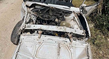 Bayburt'ta Tofaş otomobil uçuruma yuvarlandı: 1 ağır yaralı