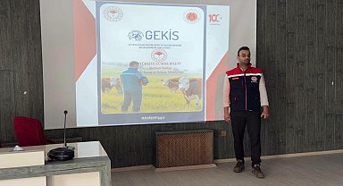 Bayburt'ta veteriner hekimlere GEKİS sistemi anlatıldı