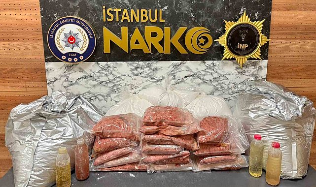 Bayrampaşa'da uyuşturucu imalathanesine baskın: 107 kilogram kimyasal madde ele geçirildi