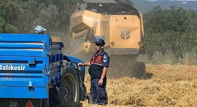 Biçerdöverler jandarma denetiminden geçti